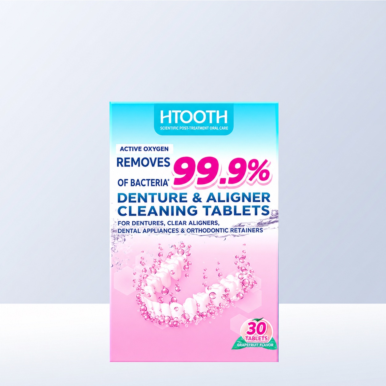 Denture & Aligner Cleaning Tablets package