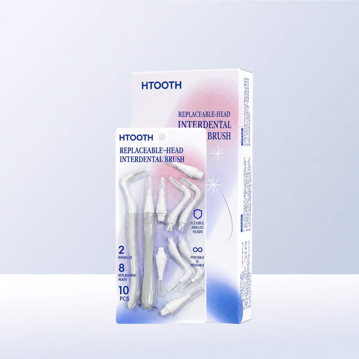 Replaceable-Head Interdental Brush package